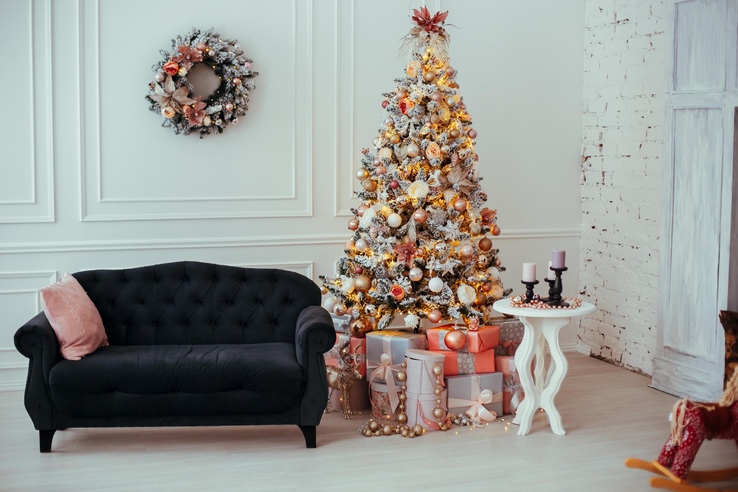 Adventskranz Gold
