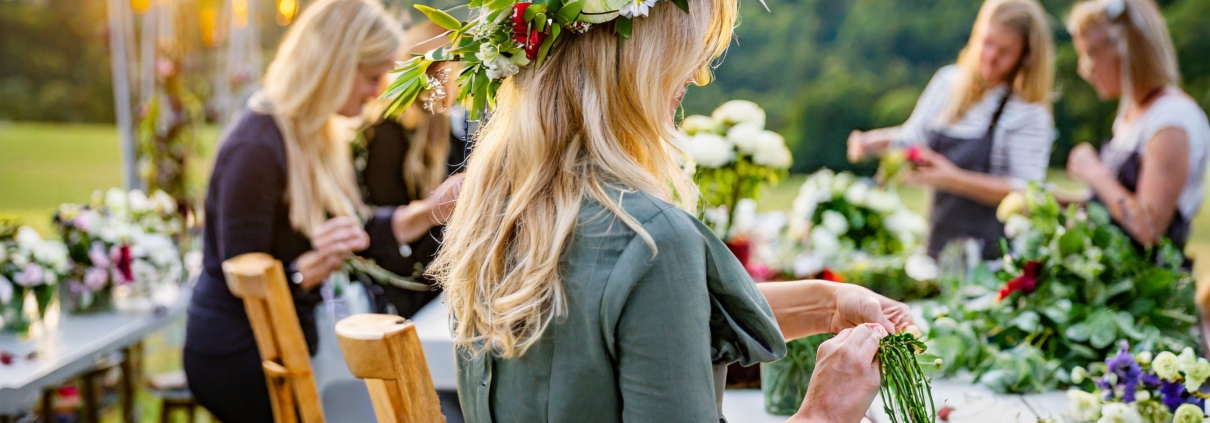 JGA, Workshops, Blumen Workshop, Junggesellinnenabschied