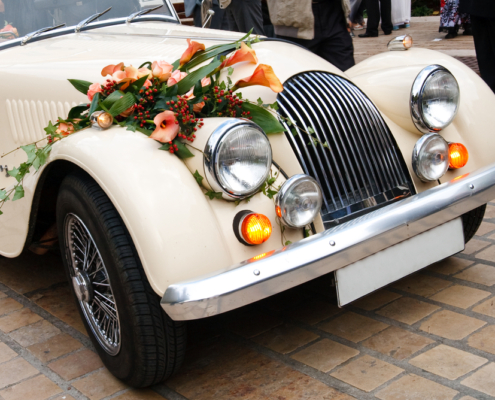 Hochzeit, Autoschmuck