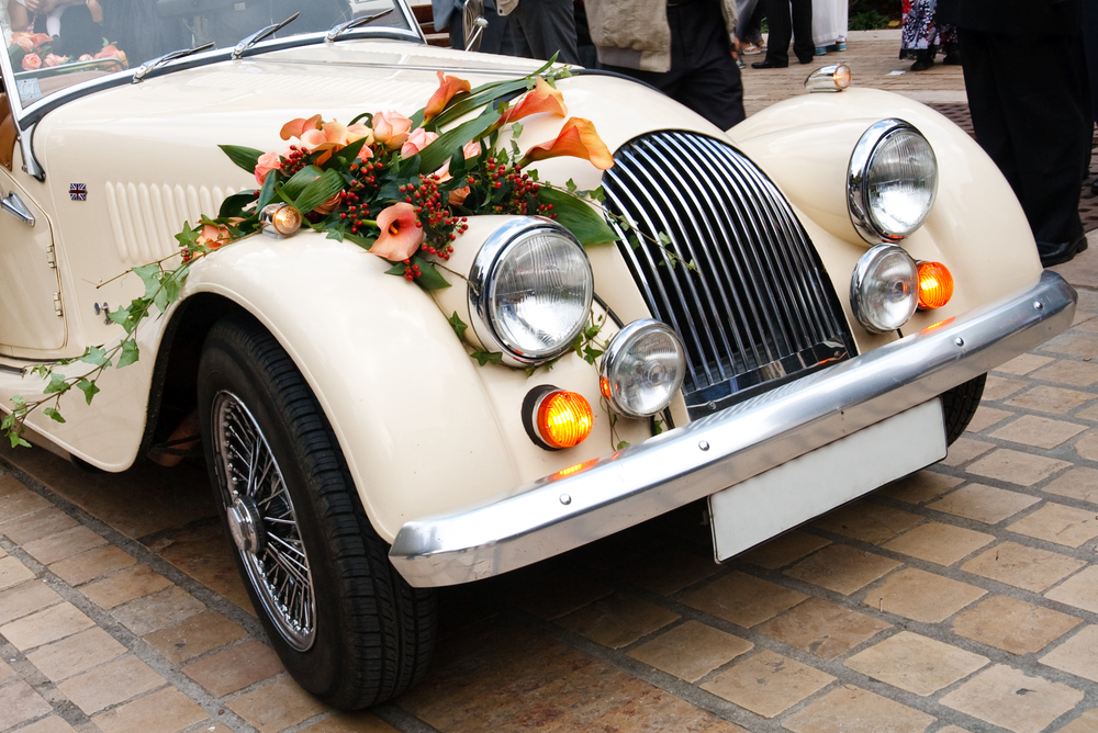 Hochzeit, Autoschmuck Hochzeit, Autoschmuck