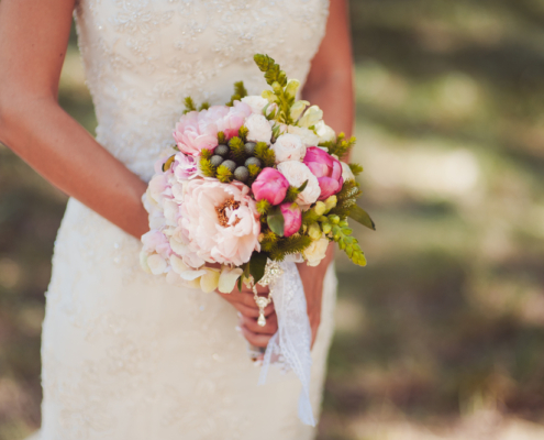Wurfstrauß, Hochzeit, Brautstrauss