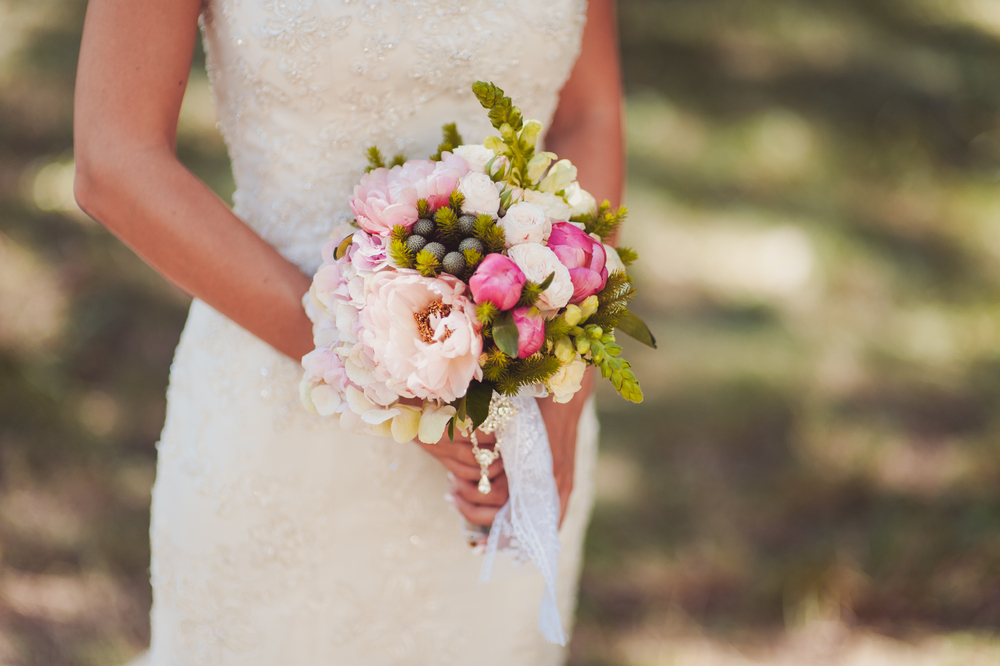 Wurfstrauß, Hochzeit, Brautstrauss