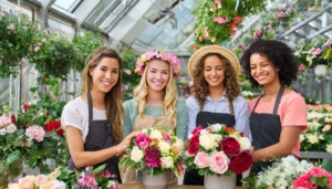 junggesellinnenabschied-frankfurt-blumenkranz-workshop